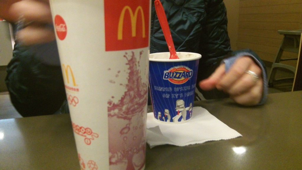 McDonalds and a Blizzard in Beijing